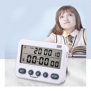 침실 탁상시계 타이머 자명종 스톱워치 시계 (3fJiK)