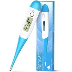 10초 빠른 판독이 가능한 성인용 본케어 체온계, 발열에 대한 디지털 구강 체온계(라이트 블루)
