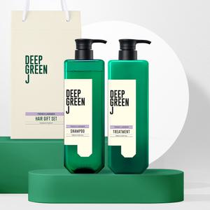 [제이숲]딥그린제이 아로마 라벤더 헤어 선물 세트 구성 (샴푸 1000ml + 트리트먼트 1000ml + 기프트 박스)