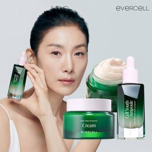 차바이오 에버셀 김서형 셀유스앰플+리뉴얼크림 줄기세포 배양액 안티에이징 극강조합 눈가 팔자주름 탄력 개선