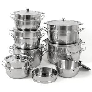 킹센스 스텐 인덕션 삼중 2단 찜솥 GI 업소용 대용량 대형 찜냄비 찜기 찜통