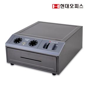 [현대오피스] 카운터금고 C-505 다이얼+열쇠잠금 지폐3칸 동전4칸 투입구 중요문서보관 내함사용 