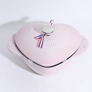스타우브 B품 하트 꼬꼬떼 핑크 20cm 인덕션 무쇠냄비 주물냄비