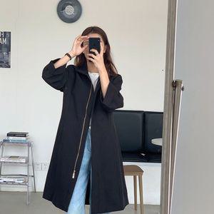 LF57100 봄가을 벨트 롱 집업 트렌치코트 야상 아우터