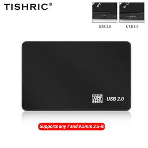 TISHRIC 게임용 외장 하드 드라이브 인클로저 박스 케이스 2.5 인치 SSD Sata to USB 3.0 어댑터 하드디스