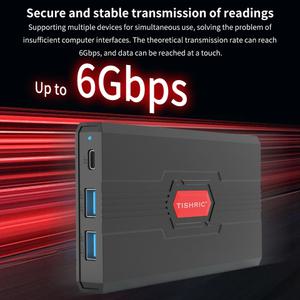 TISHRIC 게임용 외장 하드 드라이브 케이스 Sata to USB3.1 C 타입 2 5 하드디스크 인클로저 최대 6Gbps SS