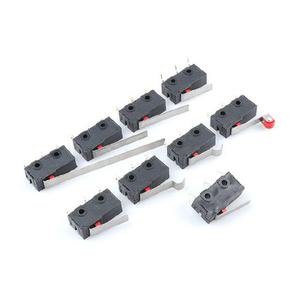 10pcs KW12 마이크로 스위치 롤러 레버 암 PCB 단자 마이크로 리미트 일반 닫힘열림 스위치 스트로크 리미