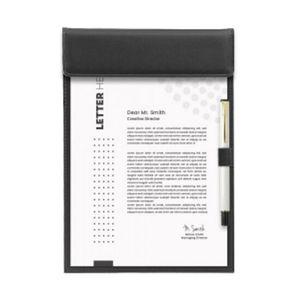 레포트화일 가죽(블랙)결제 서류판 보드(A4)