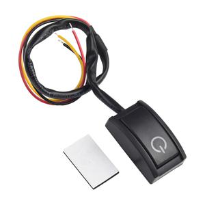 호환 DC12V 자동차 LED 라이트 푸시 버튼 래칭 켜기/끄기 스위치 릴레이 인테리어 액세서리