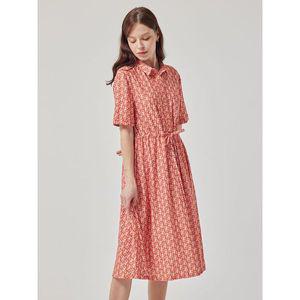 [샤트렌]오렌지 패턴 저지 원피스 HCCMOP205_P385621123
