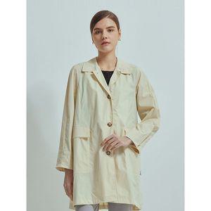 [크로커다일레이디]라이트옐로우 베이직 카라 캐주얼 코트 CLCMCT102_P385198527