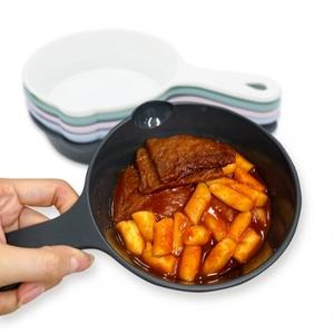 앞접시 플레이팅 캠핑 먹방 원형 손잡이 세트 5종