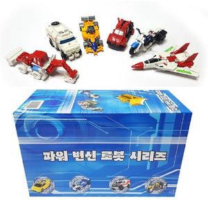 [JHQRVK6V_52GP]변신 로봇 / 자동차로변신 6P세트_블루박스
