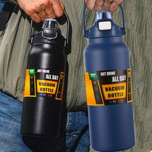 병 단열 보온병 보온 스틸 텀블러 2500ML 스테인리스 물 대용량 휴대용 머그잔 84OZ 2L