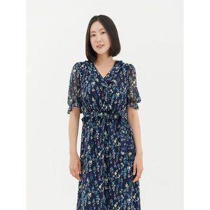[샤트렌]네이비  브이넥 롱 프릴 원피스 HCBMOP101_P383981134