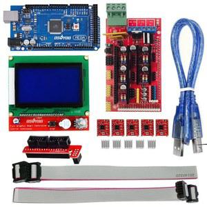 3D 프린터 키트 램프 1 4 5pcs 메가 pRap 12864 2560 A4988 컨트롤러 Arduino 보드 드라이버 LCD 용 스테퍼 모터