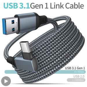 VR 용품 링크 케이블 3 6 5M USB A-Quest2 2 액세서리 VR 제품   스마트 3D 헬멧 헤드셋 Ocolus