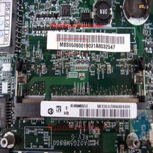 컴퓨터 노트북 A150 aspire 보드 MBS0506001 용 ZG5 ONE 마더 Acer 31ZG5MB0010
