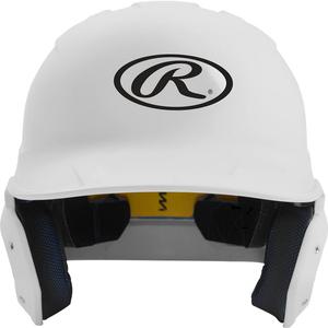 Rawlings MACH 타격 헬멧 매트 화이트 주니어 키즈 6 38인치 - 7 18인치