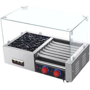 전기식 군밤 기계 군고구마 기계ㅣ220Vㅣ2500W 회전 워머기 구이 볶는 전기 냄비