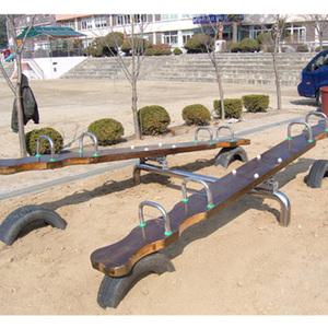 TK 오성 시소 시이소 목재 크기 OSP-851 3600×2000mm 8인용 목재 ACQ 방부처리 스텐레스 학교 공원체육
