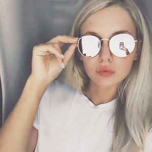 MYT_0306 선글라스 여성 클래식 빈티지 타원형 선글라스 안경 라운드 미러 작은 금속 프레임 Oculos De Sol Gafas UV400