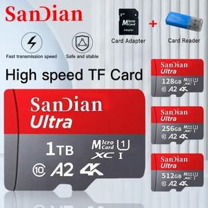 128gb 메모리 카드 클래스 10 1 테라바이트 마이크로 256gb sd 카드 미니 sdtf 512GB 고속 플래시 카드 전