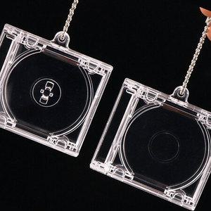 미니 cd 케이스 NFC 앨범 키링 씨디 아크릴 미니어처 투명 아이돌 굿즈 음악 제작 만들기 DIY 키홀더 고리
