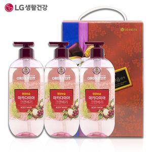 오가니스트 마카다미아 바디워시 500ml 3 선물 명절 LG LG생활건강 엘지
