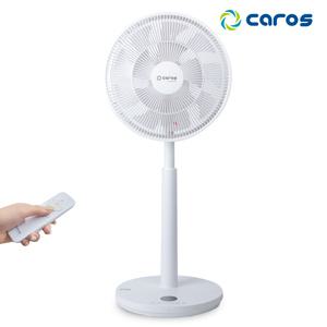 캐로스 무선 대형 선풍기 35cm 가정용 캠핑 사무실용 충전식 저소음 리모컨 포함