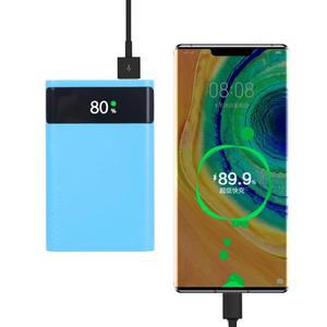 배터리 없음 18650 DIY 보조베터리 케이스 충전 보관함 5V 듀얼 USB 유형 C 홀더 PD QC3.0 스마트폰용