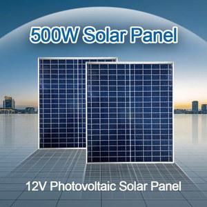 500W 000W 2V 태양광 태양 전지 패널 POWER LOGIC 은행 키트 00A 컨트롤러 태양 광 플레이트 홈 캠핑 RV 자동차 배터리 충전기