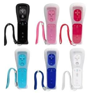 실리콘 케이스가있는 Nintendo Wii 게임 제어용 원격 패드 1pcs 옵션 플러스 리모컨