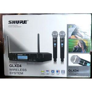 Shure GLXD4+BETA58A UHF 640-690MHz 프로페셔널 마이크 시스템 w/ 2 Mics 마이크로폰 케이블 이어폰 연결