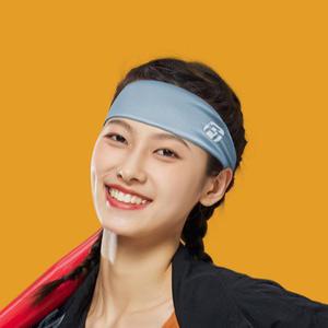 스포츠 쿨링 머리띠 땀흡수 냉감 헤어밴드 운동 헬스 테니스 요가 블루