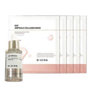바이애콤 이지에프 EGF 콜라겐 마스크 1박스(5매)+ EGF 앰플 1병
