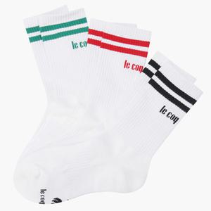 르꼬끄 레터링 3PACK 하이삭스 QP223ASC43 MUL
