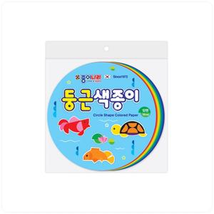 종이나라 둥근색종이 10색 100매 10cm 1개