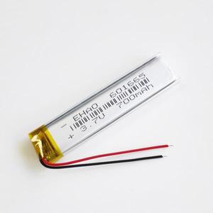 3.7V 700mAh 리튬 폴리머 LiPo 충전지 601665 Mp3 GPS 휴대 휴대폰 전자 부품