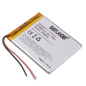 3라인 3.8v 335672 태블릿 PC 전자책용 2100mAh 리튬 폴리머 이온 Lipo 충전식 배터리