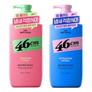 온더바디 46cm 체취케어 바디워시 600ml 클린솝 시트러스 허벌 1개