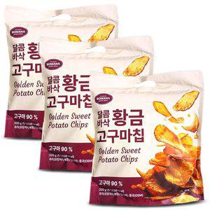 달콤바삭 황금 고구마칩 320gx3개