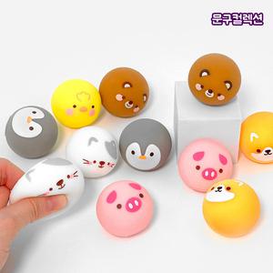 애니멀 랜덤 말랑 모찌 (BOX) 스퀴시 복불복 말랑이 뽑기 스트레스볼 동물인형 모찌 피젯토이