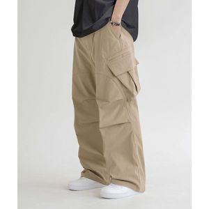 LEMAIN SECOND 와이드 빅포켓 파라슈트 밴딩 카고 바지 [베이지] 647568