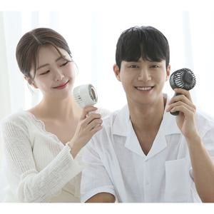 1+1 디센느 에어컨형 손선풍기 급속 냉각패드 3단 풍속 무선 미니 BLDC모터 KC인증