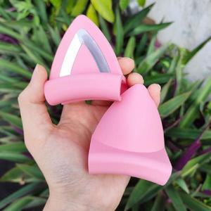 헤드폰 용 핑크 실리콘 고양이 귀 검정 무선 유선 헤드셋 게이머 귀 러블리 키즈 소녀 헬멧 게임 액세서리
