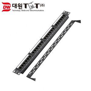대원TMT DW-PPC6N CAT.6 UTP 24포트 패치 판넬랜케이블 보드 선24포트 추가 랜선 판넬 선용