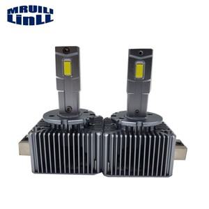 2PCS D1S HID BULB XENON Ballast To LED Two-sided CSP Chip 300% Brightness 12V 55W 6000K Waterproof I