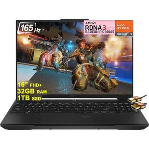 Asus TUF 게이밍 A16 노트북 16인치 FHD+ 165Hz 7ms 100% sRGB AMD 옥타 코어 라이젠 7 7735HS 32GB RAM 1T