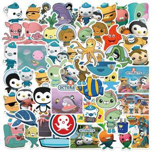 Octonauts 50피스 반복되지 않는   스티커 영화  Barles 페소 PVC 방수 방 파티 용품